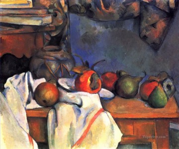 Paul Cezanne Painting - Naturaleza muerta con granada y peras 2 Paul Cezanne